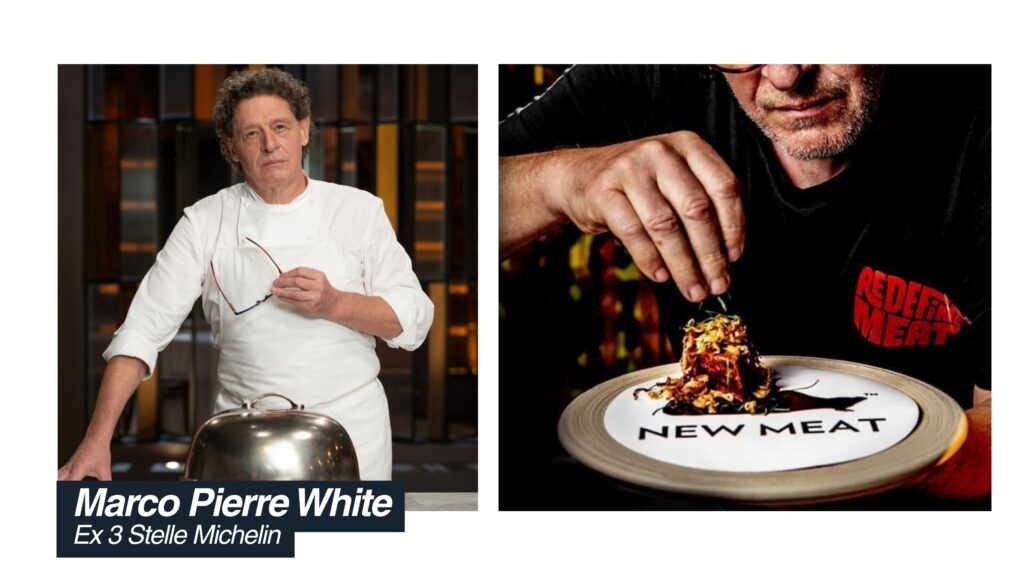 Marco Pierre White (ex 3 stelle Michelin) e una preparazione di carne pregiata realizzata con microonde professionale